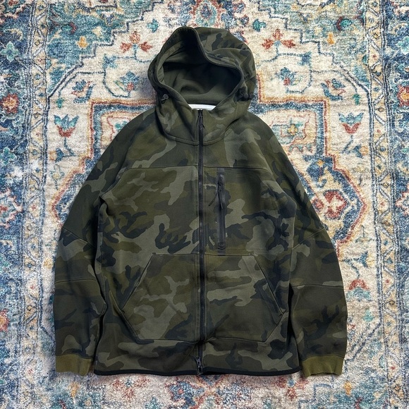 Nike Camouflage Zip-up Tech Fleece Hoodie Medium - Picture 1 of 7